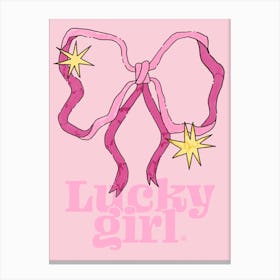 Lucky Girl Canvas Print