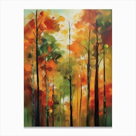 Abstract Autumn Forest،
Inspired by a stroll through an autumn forest, this abstract painting is a beautiful depiction of tall, slender trees with leaves in various stages of color change..3 Canvas Print