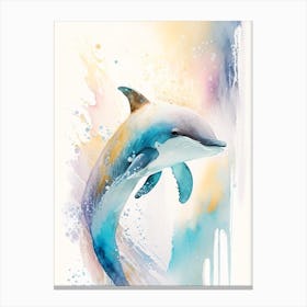 Dall S Porpoise Storybook Watercolour  (1) Canvas Print