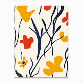 Abstract Floral Pattern Canvas Print