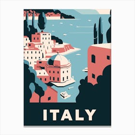 Italy Travel Poster Canvas Print