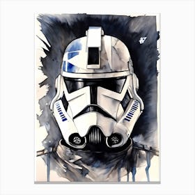Captain Rex Star Wars Painting (20) Canvas Print