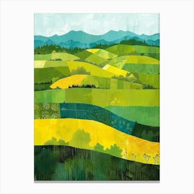 Yellow Fields Canvas Print Canvas Print