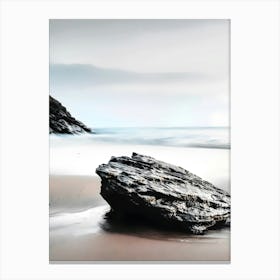 Rock On The Beach Canvas Print