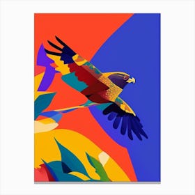 Harrier Pop Matisse 2 Bird Canvas Print