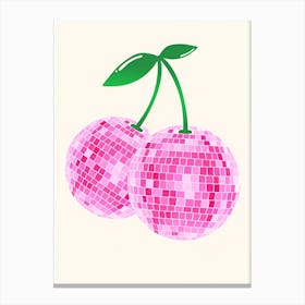 Pink Cherries Canvas Print