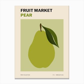 Fruit Market No. 6 Pear Canvas Print