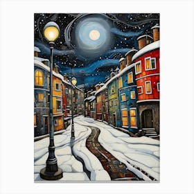 Snowy Night Canvas Print