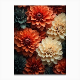 Dahlias 20 Canvas Print