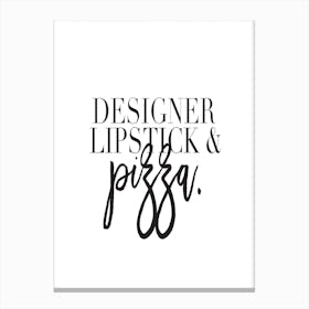 Designer Lipstick Canvas Print