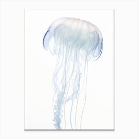 Irukandji Jellyfish Simple Watercolour 3 Canvas Print