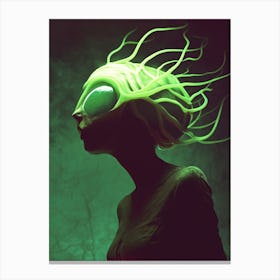 Alien Head Canvas Print