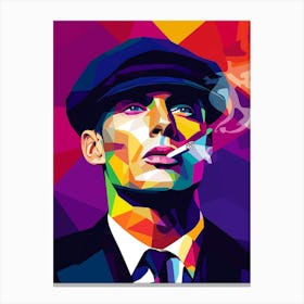 Cillian Murphy in Wpap Art Canvas Print