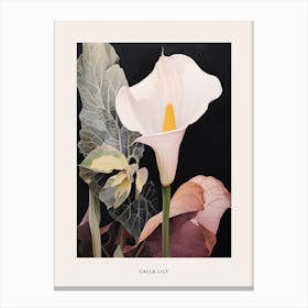 Flower Illustration Calla Lily 2 Poster Canvas Print