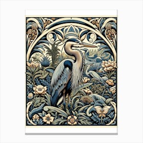 Heron In The Woods Canvas Print