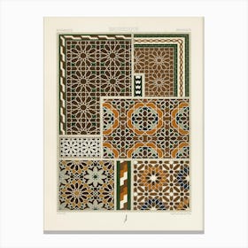 Moresque Pattern, Albert Racine (3) Canvas Print