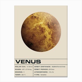 Venus Light Canvas Print