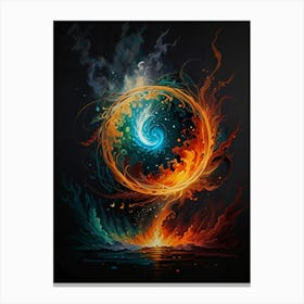 Fire And Water Canvas Print