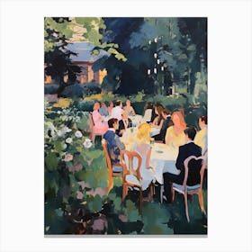 Evening Garden Party - expressionism 2 Canvas Print