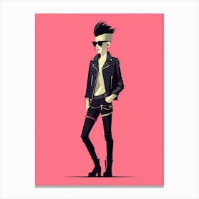 Expressive Punk Passion Canvas Print