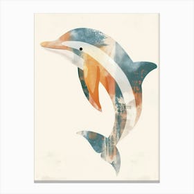 Charming Nursery Kids Animals Dolphin 4 Canvas Print