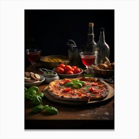 Pizza Stock Photos & Royalty-Free Footage 1 Canvas Print