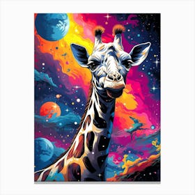 Galaxy Giraffe Canvas Print