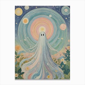 Pastel Ghost In The Garden Canvas Print