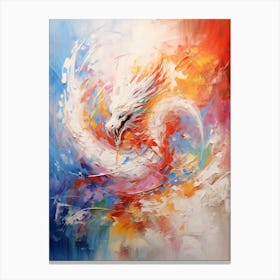 Dragon Abstract Expressionism 4 Canvas Print