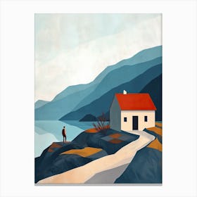 House On The Hill, Spain Canvas Print