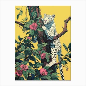 Leopard In A Tree 1 Canvas Print