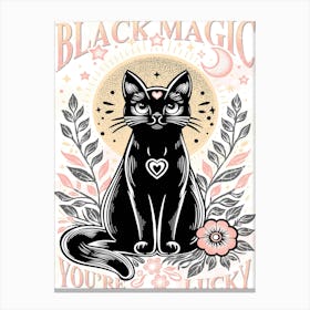 Black Magic You're Lucky Canvas Print