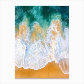 Aerial View Of A Beach 98 Canvas Print