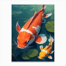 Koi Fish Painting (30) Canvas Print