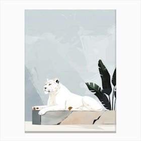 Lion Illustration 7 Canvas Print