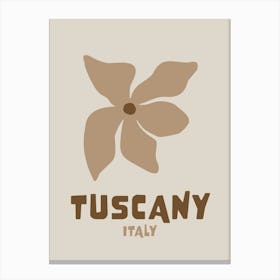 Tuscany Neutral Brown Canvas Print