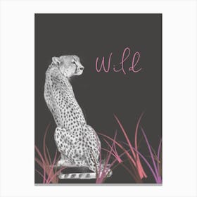 Pink Wild Cheetah Canvas Print