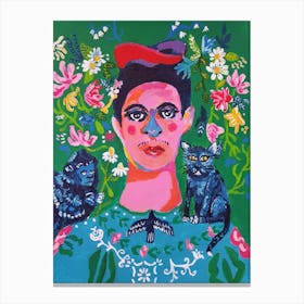Frida Portrait Canvas Print