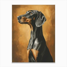 Doberman Pinscher. Generated AI. Art Print 2 Leinwandbild