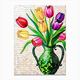 Tulips In A Vase 3 Canvas Print