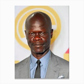 Djimon Hounsou Retro Collage Movies Canvas Print