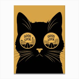 Good Luck Cat Canvas Print