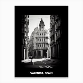 Poster Of Valencia, Spain, Mediterranean Black And White Photography Analogue 5 Canvas Print