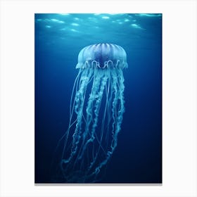Box Jellyfish Ocean Realistic 2 Canvas Print
