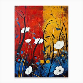 Poppies, Pop Art Canvas Print