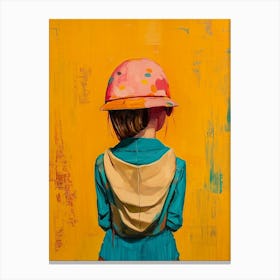 Girl In A Hat Canvas Print