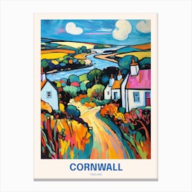 Cornwall England 15 Uk Travel Poster Canvas Print