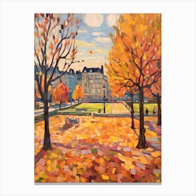 Autumn Gardens Painting Tuileries Garden France Canvas Print