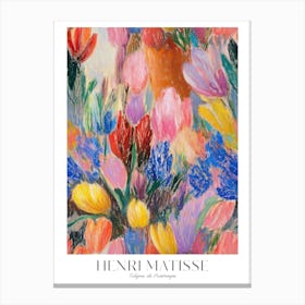 Henri Matisse Print Flowers Impressionism Tulips Abstract French Decor Vintage Canvas Print