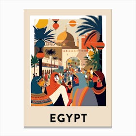 Egypt 2 Vintage Travel Poster Canvas Print